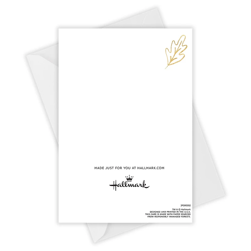 Elegant Gold Lettering Custom Thanksgiving Card for only USD 4.99 | Hallmark