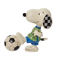 Jim Shore Peanuts Mini Snoopy With Soccer Ball Figurine, 3.25" for only USD 27.99 | Hallmark
