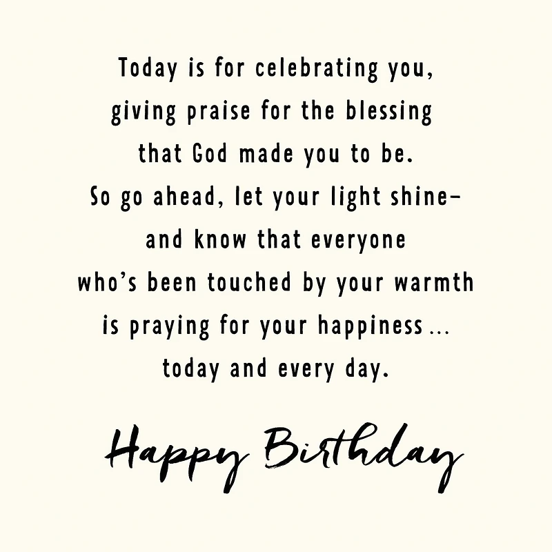 You Are God's Blessing Birthday Card for only USD 3.99 | Hallmark