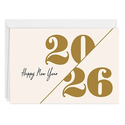 Gold 2026 Custom New Year Card for only USD 4.99 | Hallmark