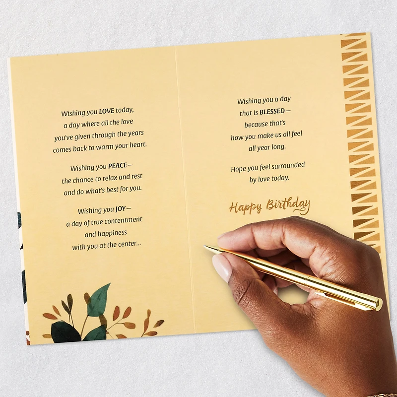 Wishing You Love, Peace, Joy Birthday Card for Mother for only USD 4.99 | Hallmark