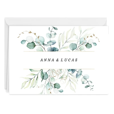 Personalized Watercolor Green Eucalyptus Card for only USD 4.99 | Hallmark
