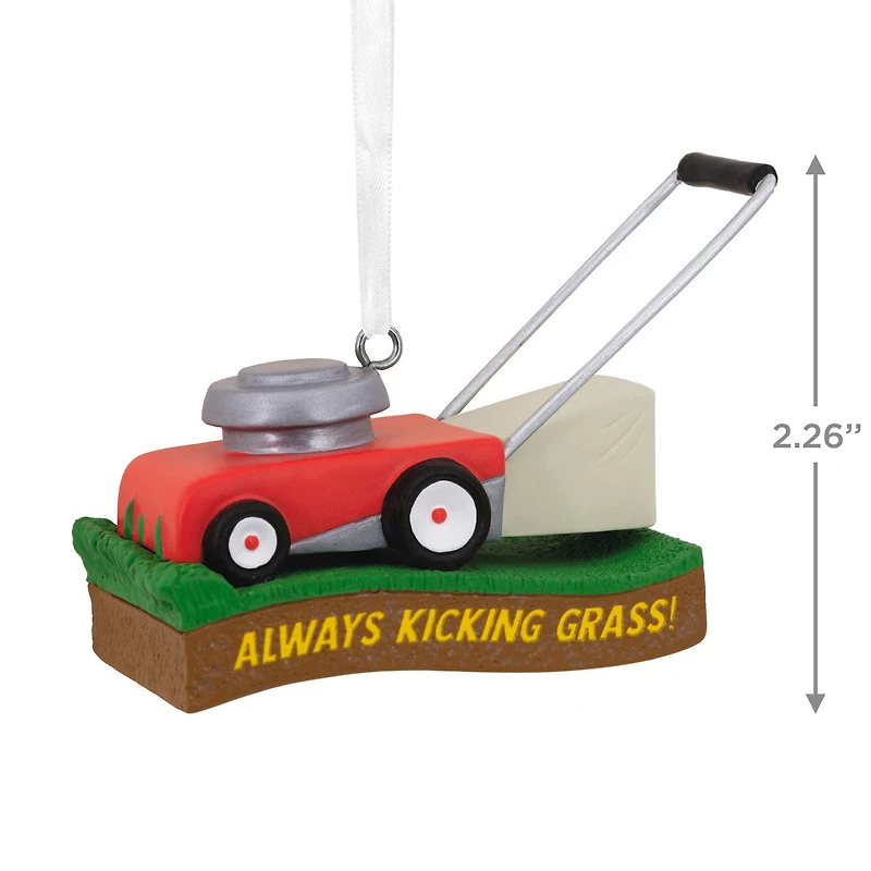 Kicking Grass Lawn Mower Hallmark Ornament for only USD 14.99 | Hallmark