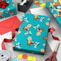 Peanuts® Charlie Brown and Snoopy With Cake Wrapping Paper, 17.5 sq. ft. for only USD 4.99 | Hallmark