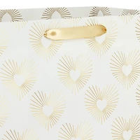 15" Gold Hearts on White Extra-Deep Gift Bag for only USD 5.99 | Hallmark