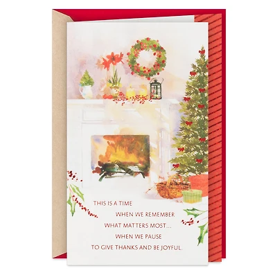 Pause to Give Thanks and Be Joyful Christmas Card for only USD 5.99 | Hallmark