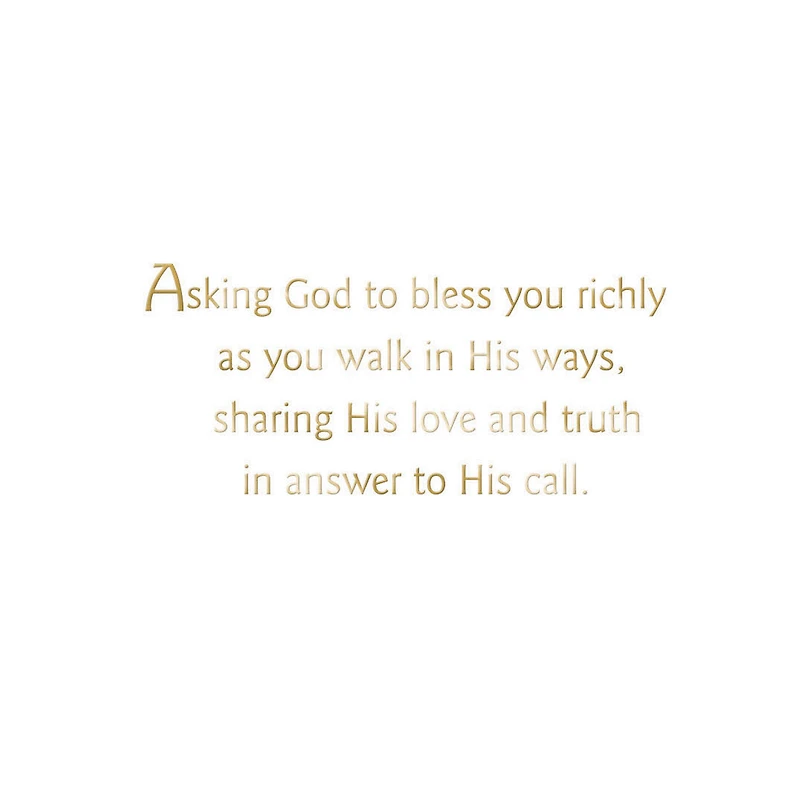 God Is With You Ordination Congratulations Card for only USD 3.99 | Hallmark