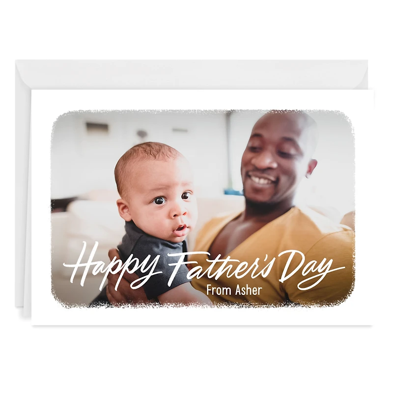 White Frame Horizontal Custom Father's Day Card for only USD 4.99 | Hallmark