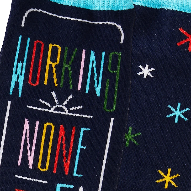 Working None to Five Retirement Novelty Crew Socks for only USD 12.99 | Hallmark