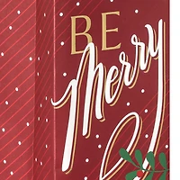 13" Be Merry on Dark Red Christmas Wine Gift Bag for only USD 3.49 | Hallmark