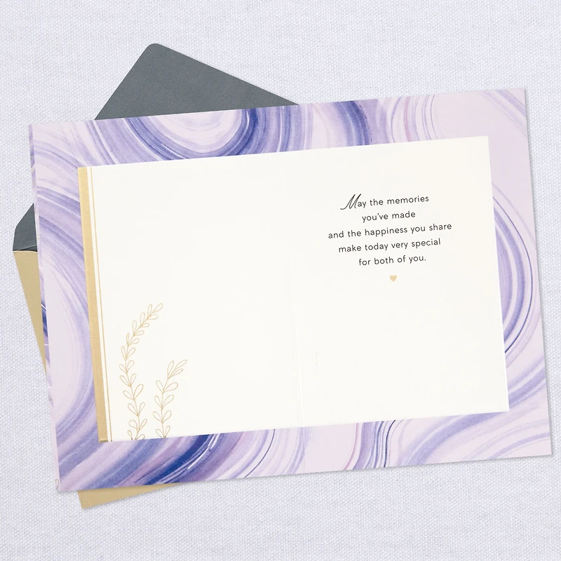 Purple Watercolor 15th Anniversary Card for only USD 4.99 | Hallmark