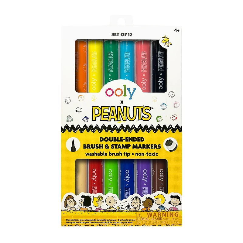 Ooly Peanuts Double-Ended Brush and Stamp Markers, 12-count for only USD 14.95 | Hallmark