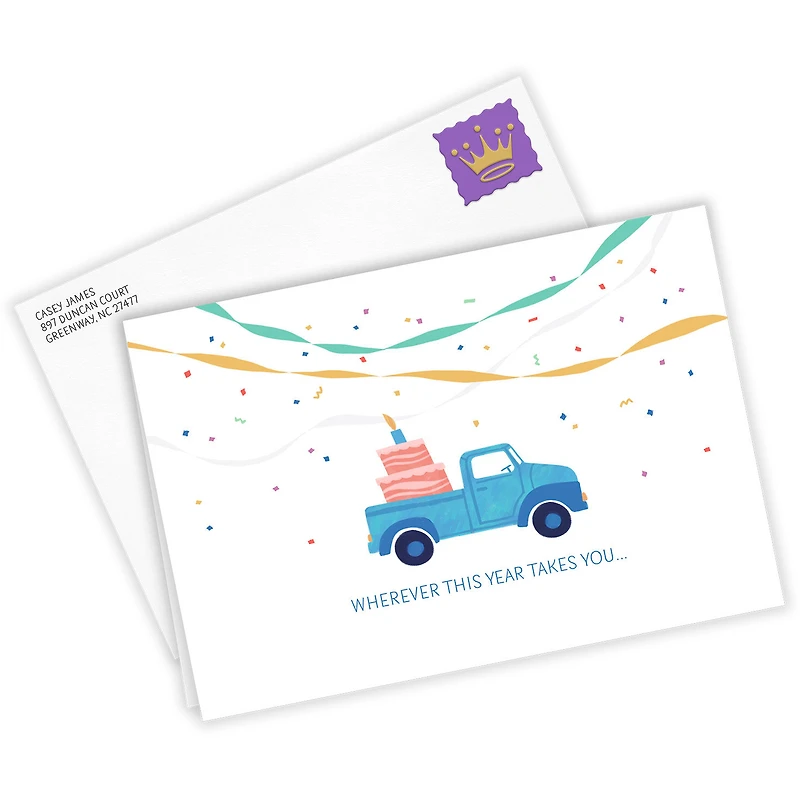 Party Truck Custom Birthday Card for only USD 4.99 | Hallmark