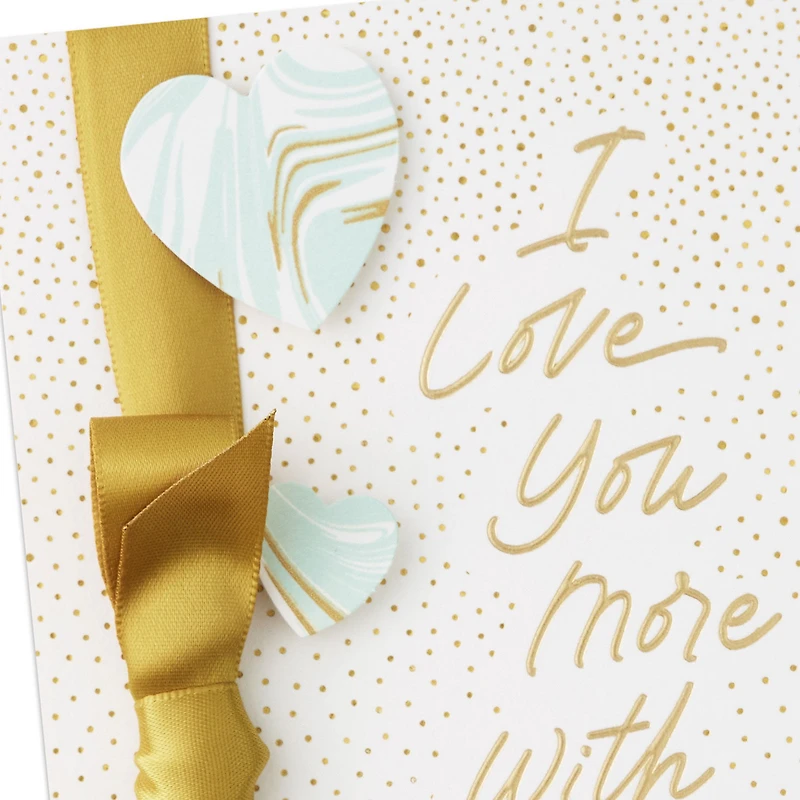 I Love You More With Every Year Anniversary Card for only USD 9.99 | Hallmark