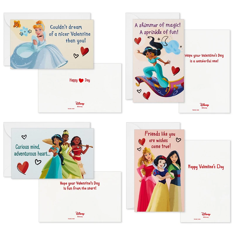 Disney Princess Pink and White Kids Classroom Valentines Set With Cards and Light-Up Mailbox With Sound for only USD 19.99 | Hallmark