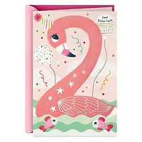 For a Fun and Fabulous Girl 2nd Birthday Card With Sticker for only USD 4.99 | Hallmark