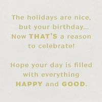 A Reason to Celebrate Christmas Birthday Card for only USD 3.59 | Hallmark
