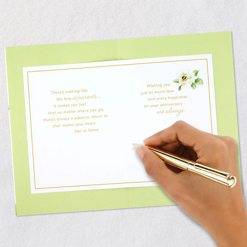 Marjolein Bastin Your Love Makes My Heart Feel at Home Anniversary Card for Parents for only USD 6.99 | Hallmark