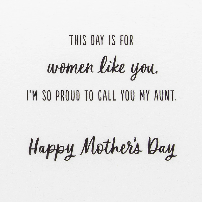 Strong Yet Gentle Mother's Day Card for Aunt for only USD 5.99 | Hallmark