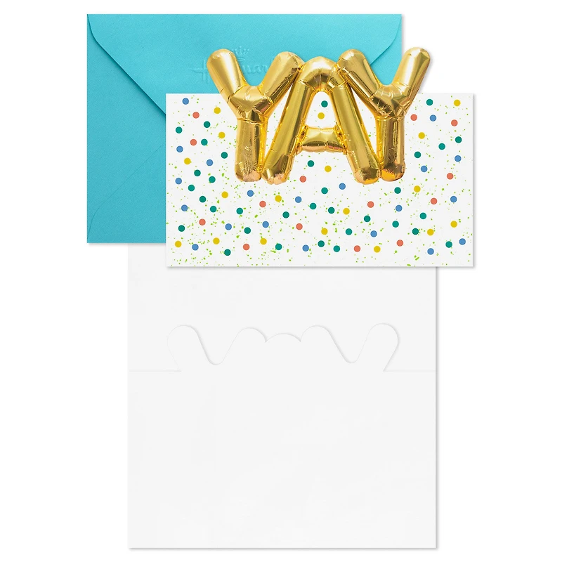 Yay Gold Balloons Blank Notes, Pack of 10 for only USD 10.49 | Hallmark