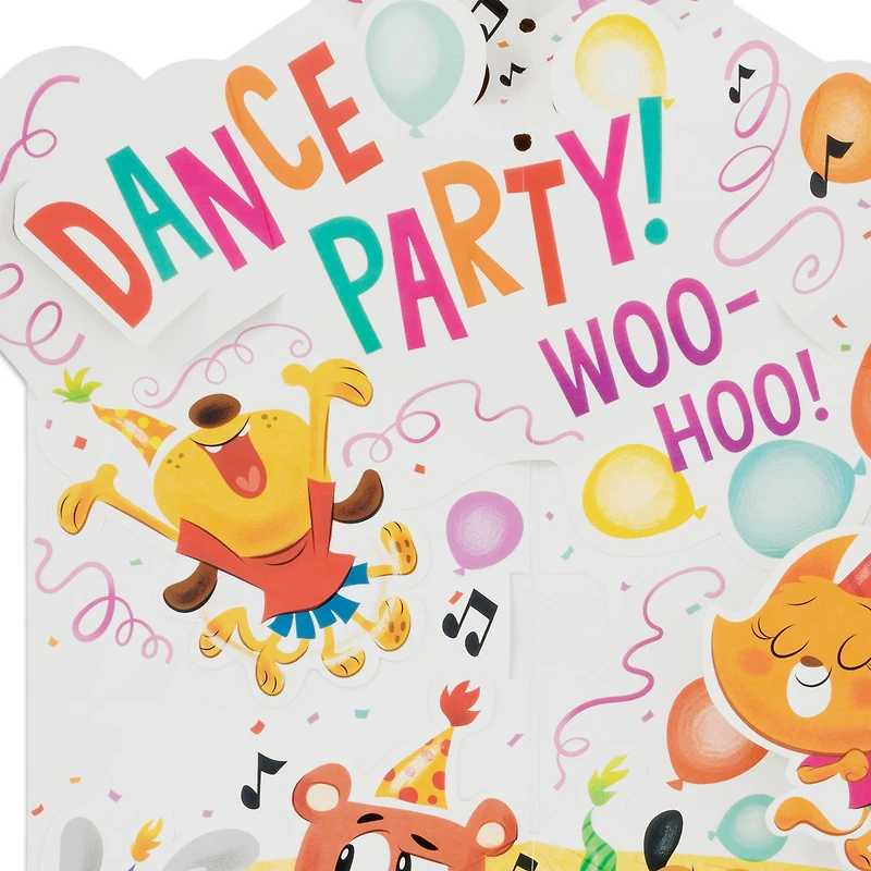 Dance Party Animals Musical Pop-Up Birthday Card for Kids for only USD 8.99 | Hallmark
