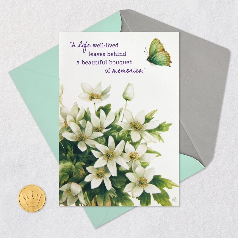 Marjolein Bastin Bouquet of Memories Sympathy Card for only USD 5.59 | Hallmark