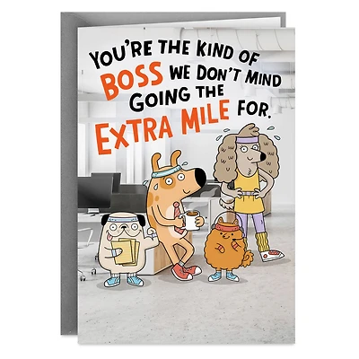 We'll Go the Extra Mile Funny Boss's Day Card for only USD 2.99 | Hallmark