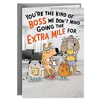 We'll Go the Extra Mile Funny Boss's Day Card for only USD 2.99 | Hallmark
