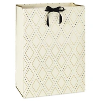 20" Gold Diamonds on Cream Jumbo Gift Bag for only USD 7.79 | Hallmark