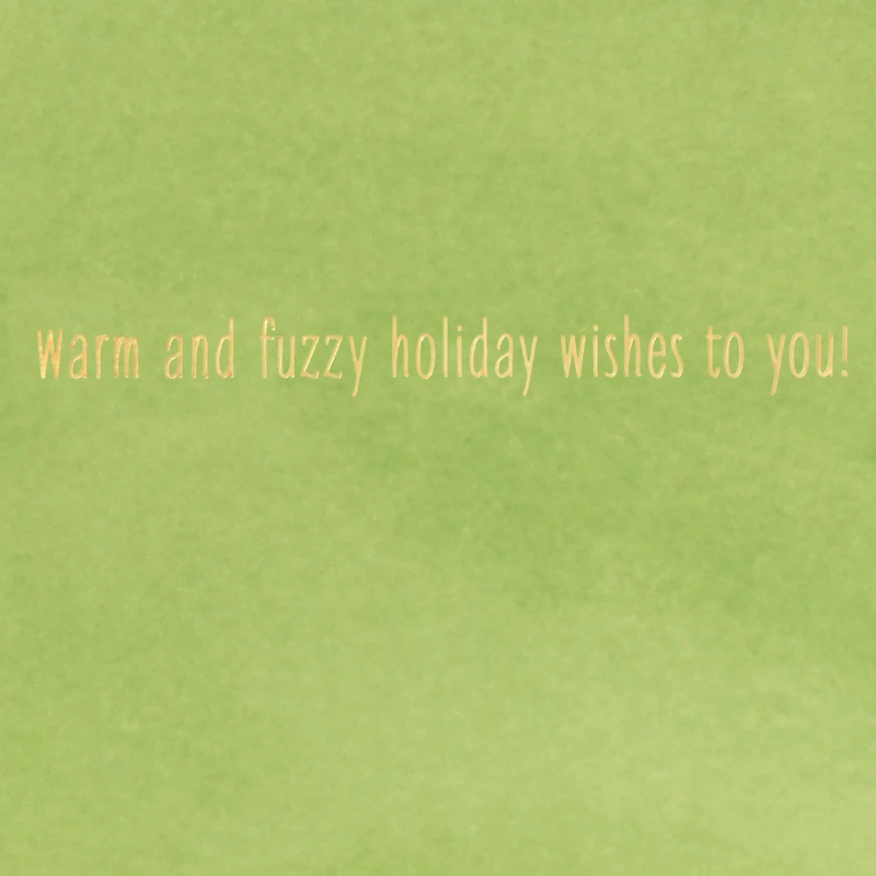 Warm and Fuzzy Holiday Wishes Christmas Card for only USD 5.59 | Hallmark