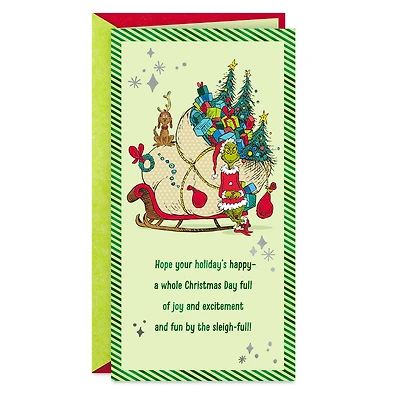 Dr. Seuss's How the Grinch Stole Christmas!™ Fun by the Sleigh-Full Money Holder Christmas Card for only USD 4.59 | Hallmark