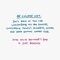 Hope Your Day Is Beachy Funny Mother's Day Card for only USD 3.99 | Hallmark