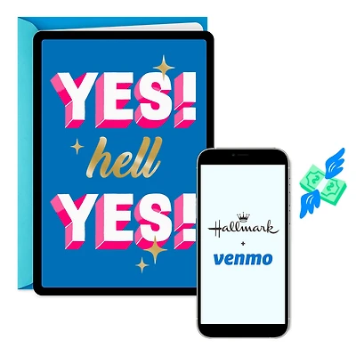 Hell Yes Venmo Congratulations Card for only USD 4.99 | Hallmark