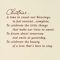 Thomas Kinkade A Time to Count Our Blessings Christmas Card for Husband for only USD 7.59 | Hallmark