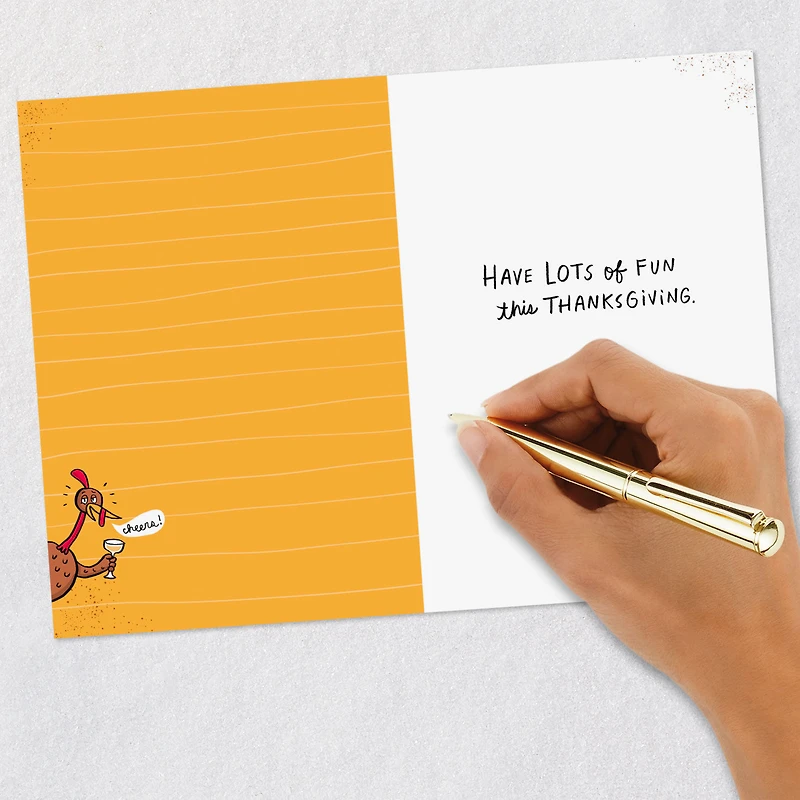Lots of Fun and Wine Funny Thanksgiving Card for only USD 3.69 | Hallmark