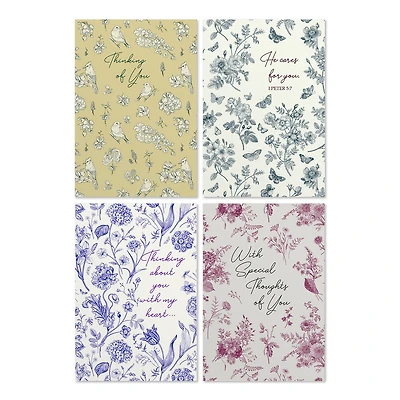 Floral Toile Assorted Religious Thinking of You Cards, Box of 12 for only USD 8.99 | Hallmark