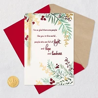 You Bring Light, Hope and Kindness Christmas Card for only USD 6.99 | Hallmark