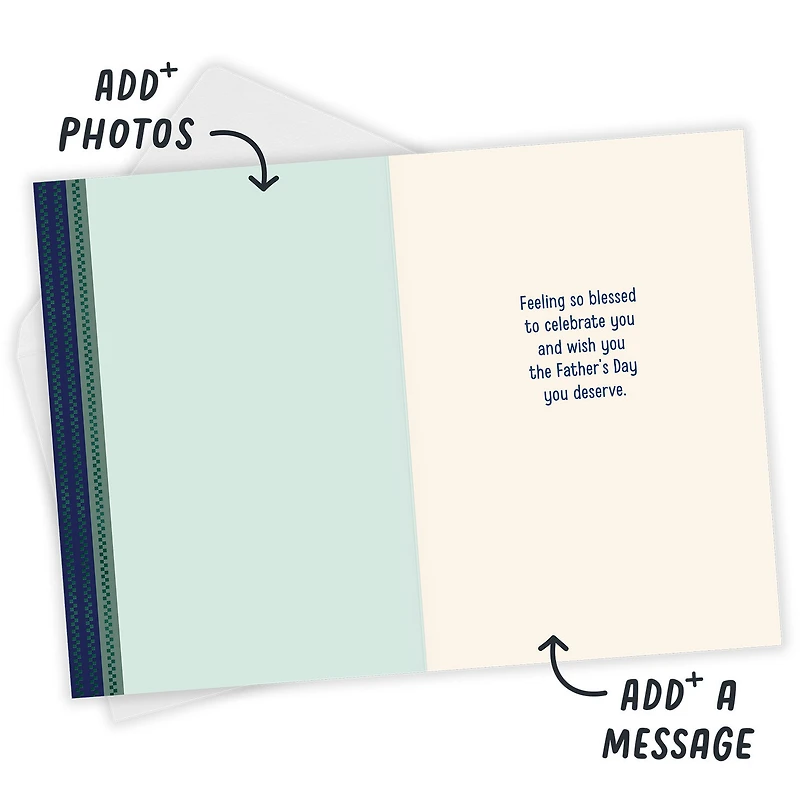 Plaid Blessed With You Religious Custom Father's Day Card for only USD 4.99 | Hallmark