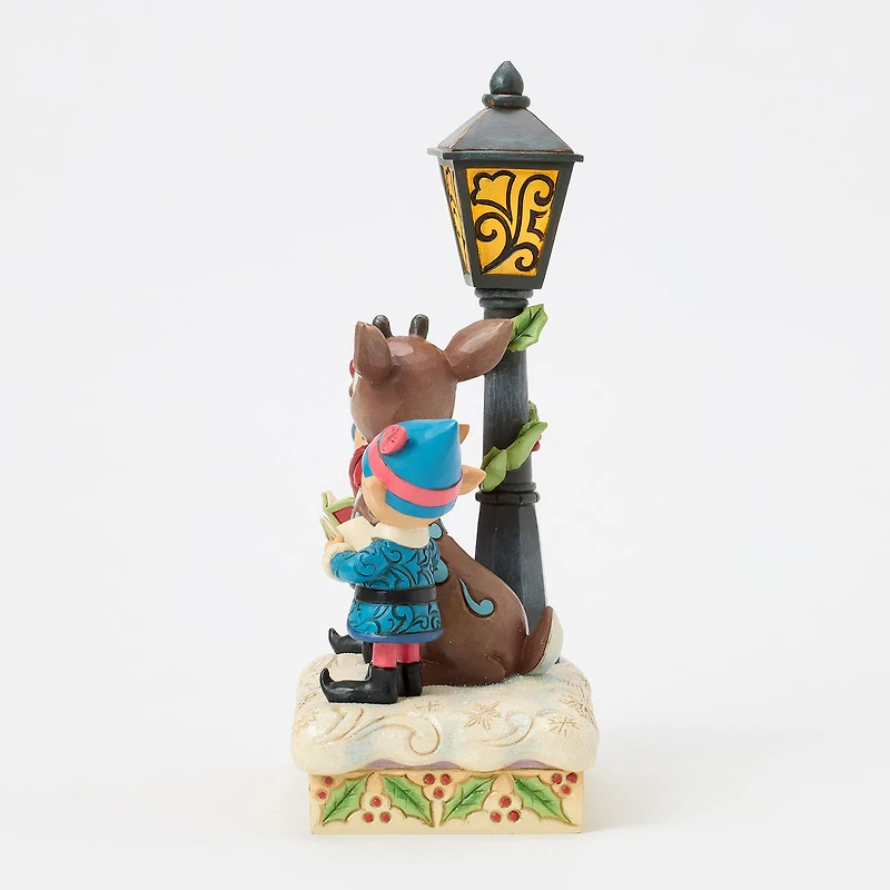 Jim Shore Rudolph and Elves Caroling Light-Up Figurine, 8.4" for only USD 74.99 | Hallmark