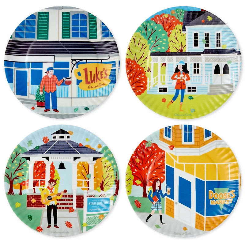 Gilmore Girls Stars Hollow Appetizer Plates, Set of 4 for only USD 24.99 | Hallmark