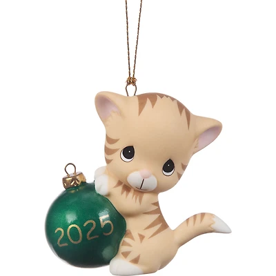 Precious Moments Purr-fectly Festive 2025 Cat Ornament, 2.5" for only USD 39.99 | Hallmark