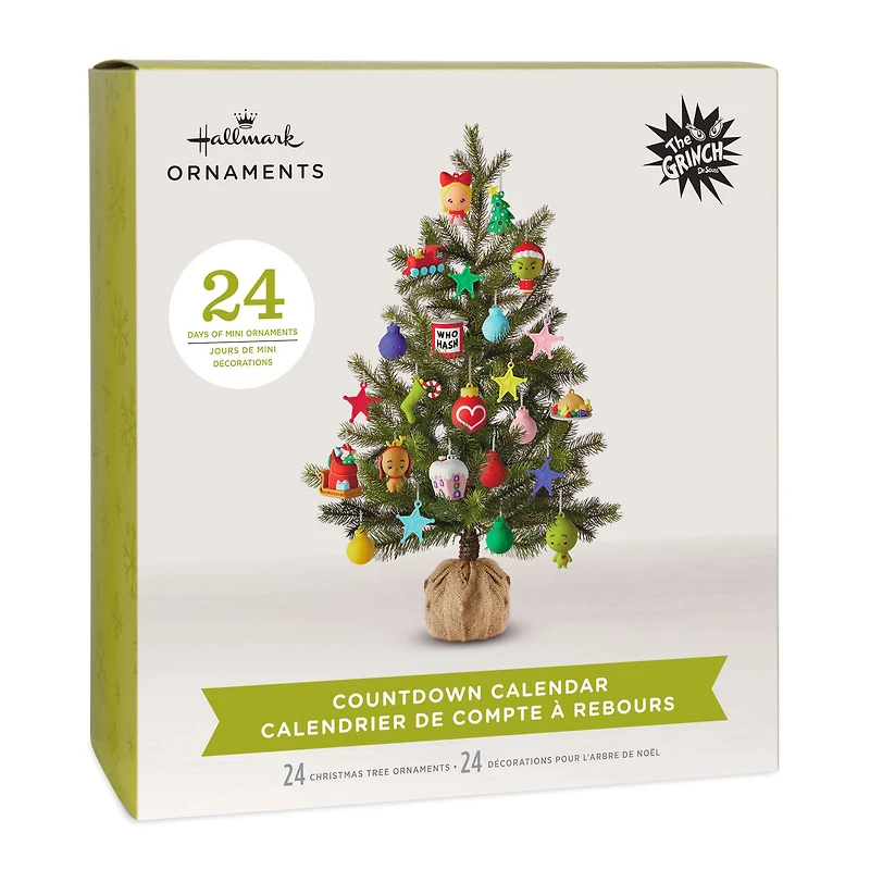 Dr. Seuss's How the Grinch Stole Christmas!™ Hallmark Countdown Calendar Box With 24 Mini Ornaments for only USD 51.99 | Hallmark