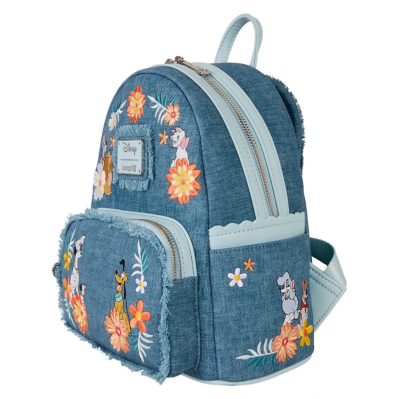 Loungefly Disney Dogs and Cats Denim Mini Backpack for only USD 80.00 | Hallmark