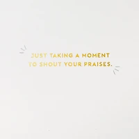 Shouting Your Praises Thank You Card for only USD 7.59 | Hallmark