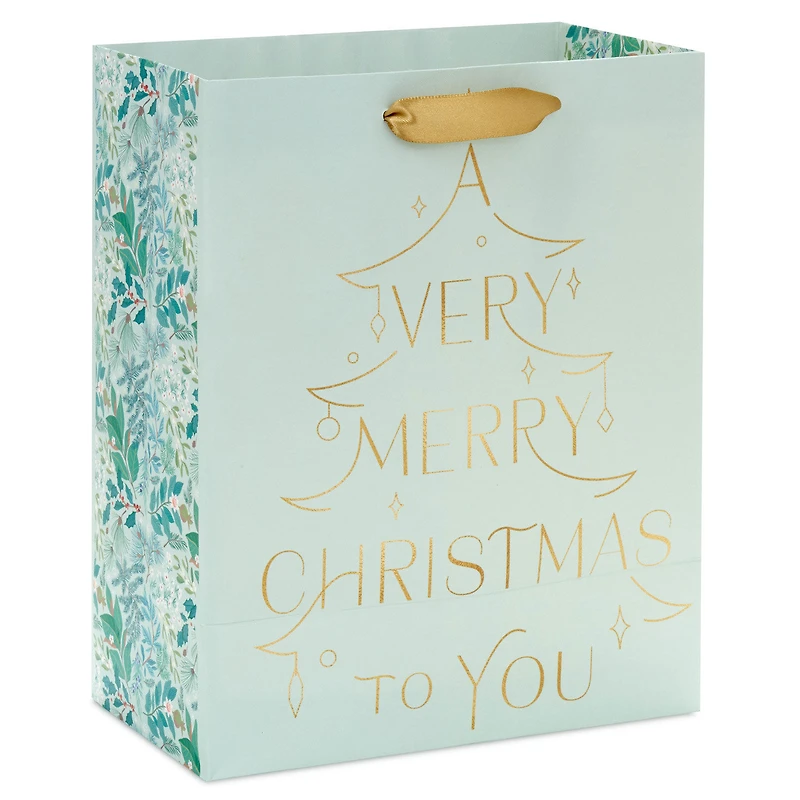 9.6" A Very Merry Christmas Mint Green Medium Gift Bag for only USD 3.99 | Hallmark
