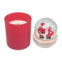Red Peppermint Scented Santa and Mrs. Claus Snow Globe Candle for only USD 19.99 | Hallmark