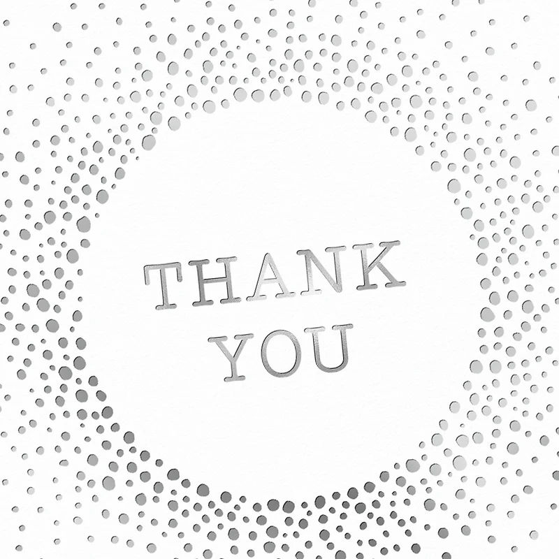 Silver Sparkle Blank Thank You Notes, Pack of 10 for only USD 10.49 | Hallmark