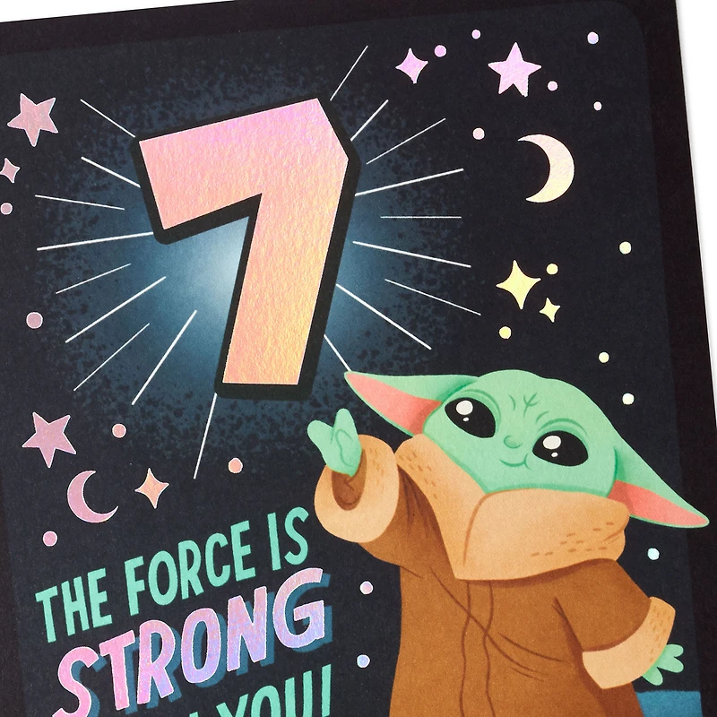 Star Wars™ Grogu™ Epic Day 7th Birthday Card for only USD 4.99 | Hallmark