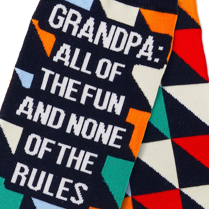 Grandpa All of the Fun Novelty Crew Socks for only USD 12.99 | Hallmark