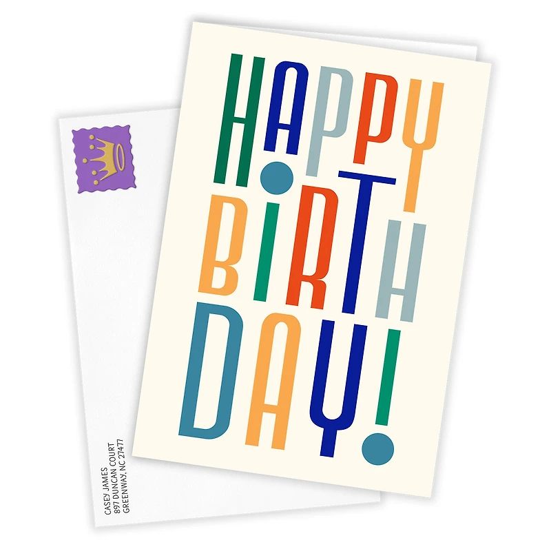 Modern Artsy Lettering Custom Birthday Card for only USD 4.99 | Hallmark
